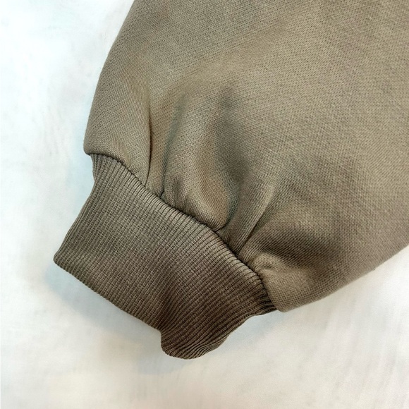 NEW Womens 1/2 Zip Thick Fleece Sweatshirt with Pockets / Size large - Picture 10 of 11